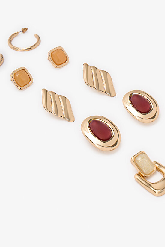 Gold Isabel 4 Pack Earring Set - 2