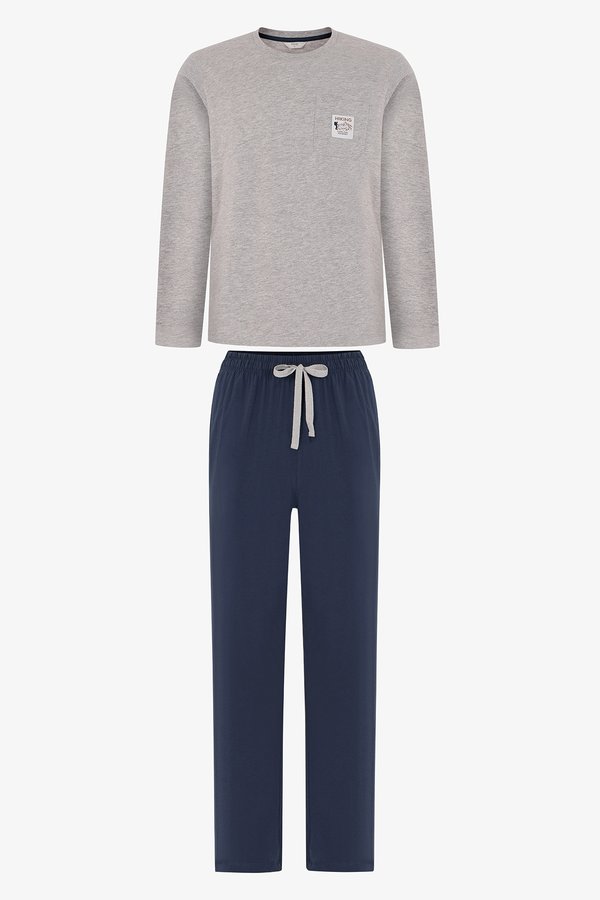 Erkek Timber Mist Pantolon Uzun Kollu Pijama Takımı - 2 AL 1 ÖDE