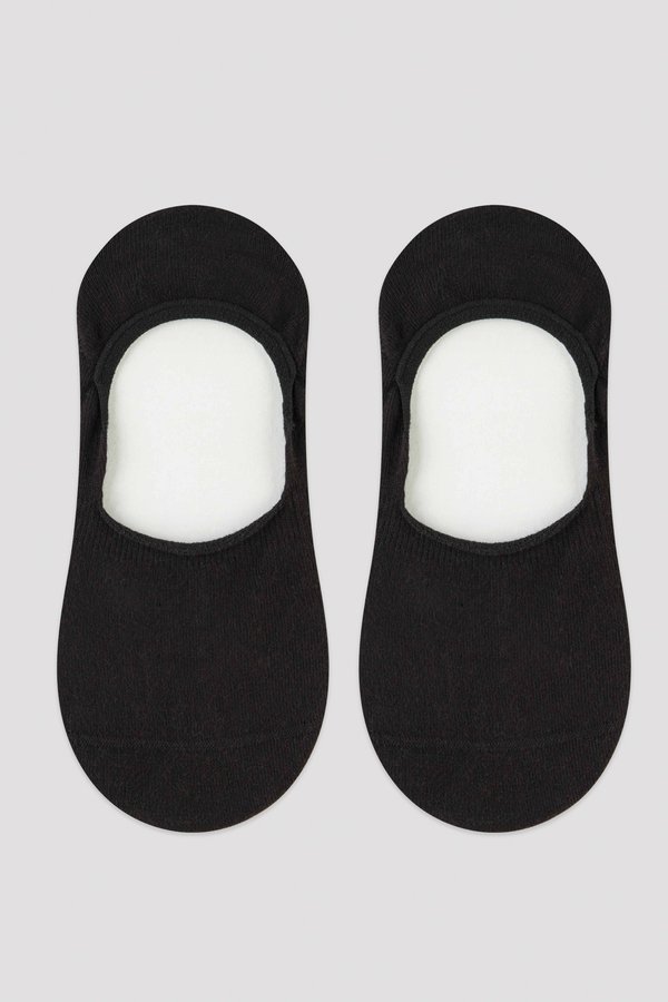 جوارب قصيرة رجالي قطعتان هيليوس سوداء