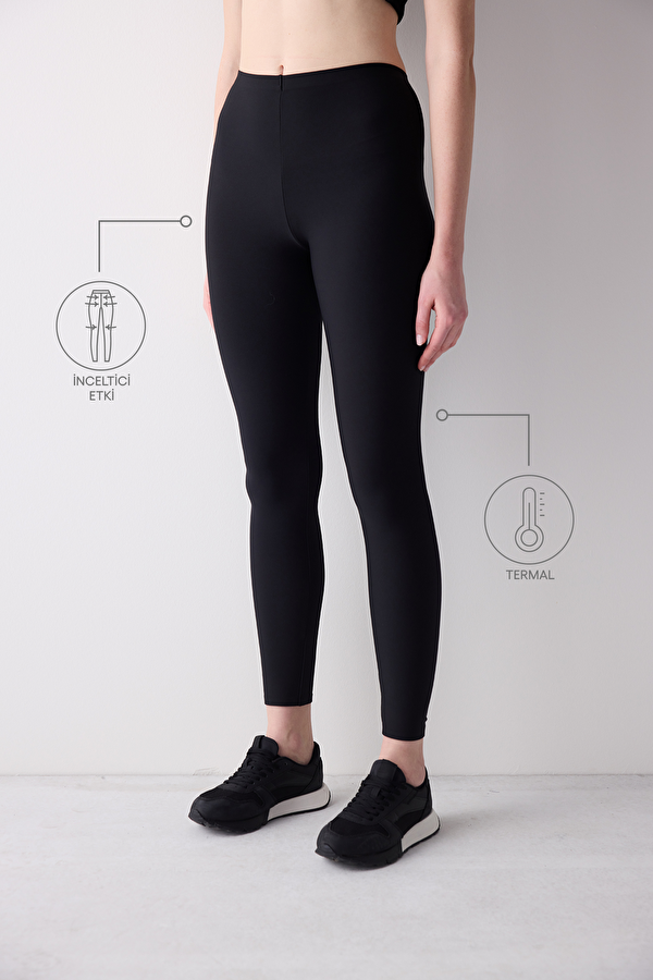 Siyah Yüksek Bel Miracle Warm Fit Tayt - 2 AL 1 ÖDE