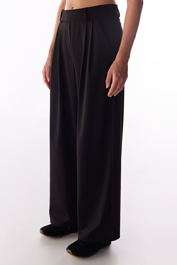Siyah Daily Chic Yüksek Bel Pantolon - 2 AL 1 ÖDE