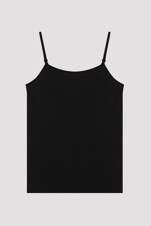 كامي بنات قطعتان أسود مبطّن أساسي