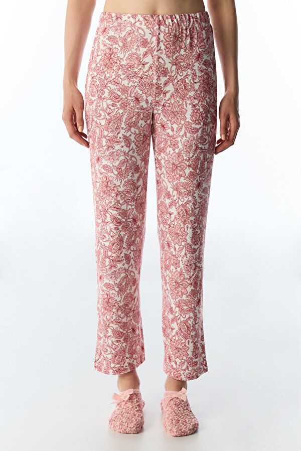 Pembe Countryside Baskılı Çiçekli Pijama Altı - 3 AL 2 ÖDE