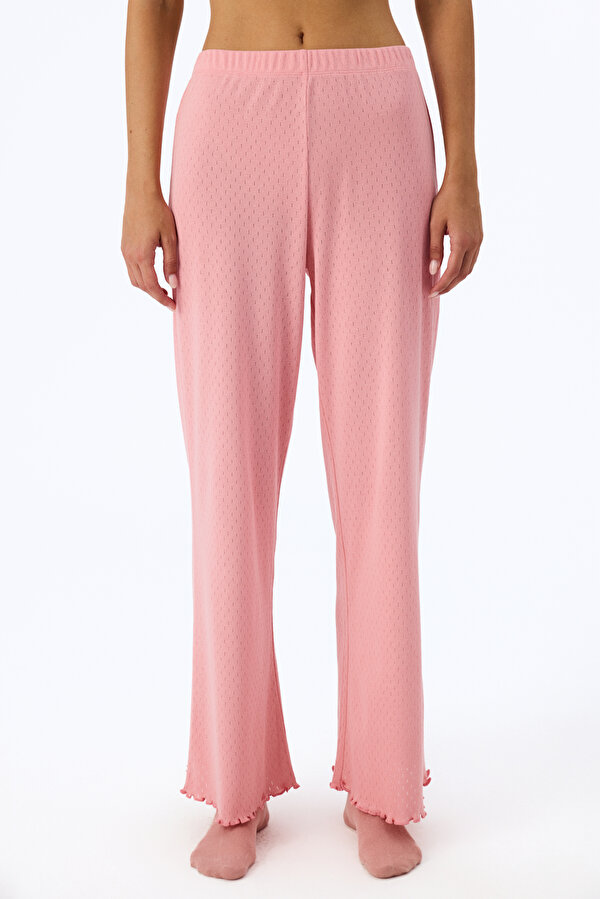 Pembe Dusty Rose Pointel Pijama Altı - 3 AL 2 ÖDE