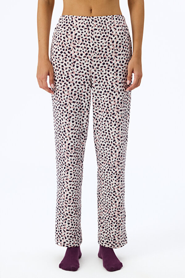 Mor Midnight Mood Baskılı Pijama Altı - 3 AL 2 ÖDE