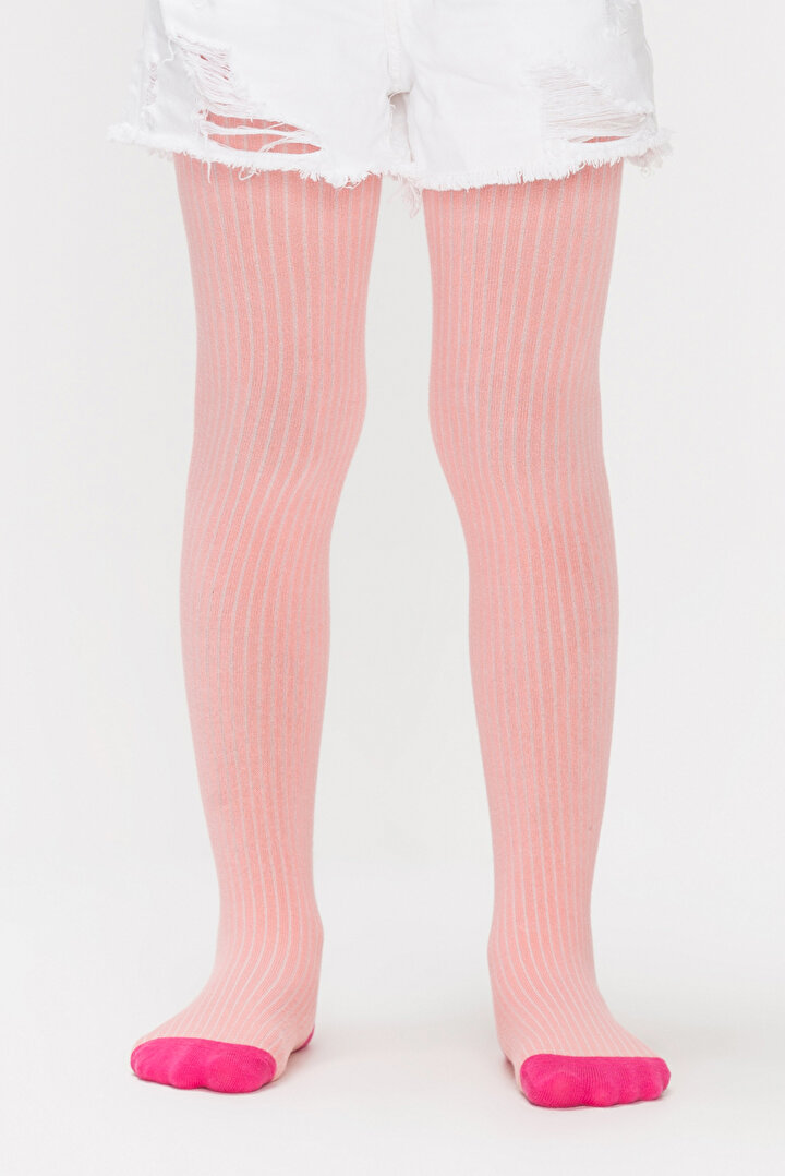 Sorbe Pretty Stripe Külotlu Çorap - 1