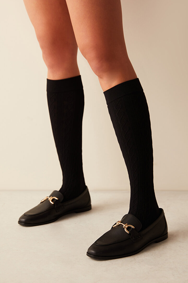 Line Black Pants Socks - 1