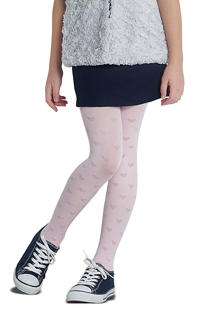 Kız Çocuk Beyaz Pretty Merla Külotlu Çorap - 1