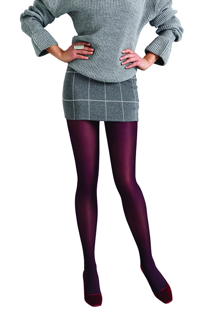 Haki Pattern Külotlu Çorap - 1