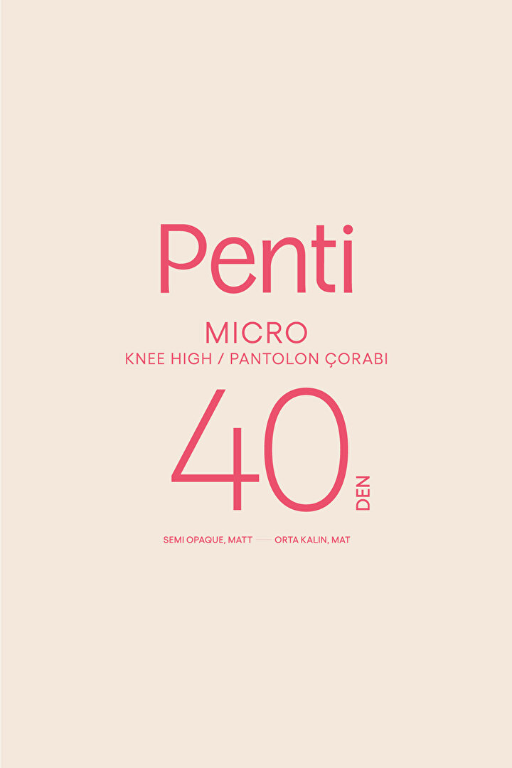 Micro 40 Lacivert Pantolon Çorabı - 2