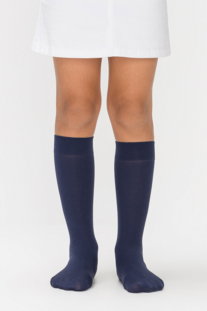 Lacivert Kız Çocuk Micro 40 Pantolon Çorabı - 1