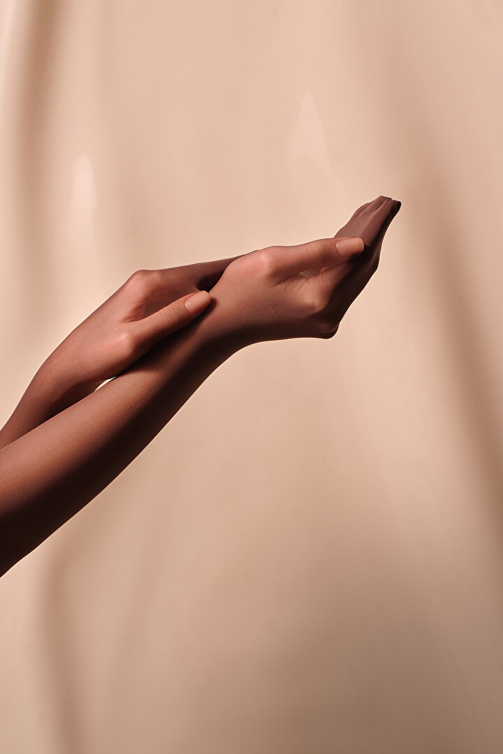 Cream Maxi Külotlu Çorap - 2