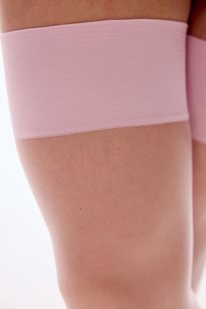 Light Pink Aura Garter Stockings - 2