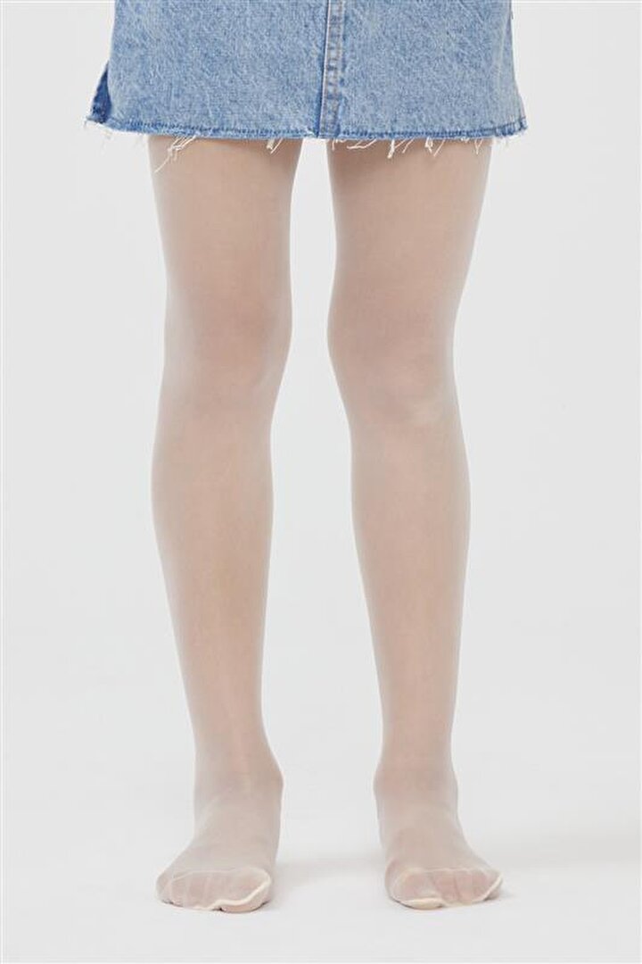 Pretty 20 Beyaz Külotlu Çorap - 1