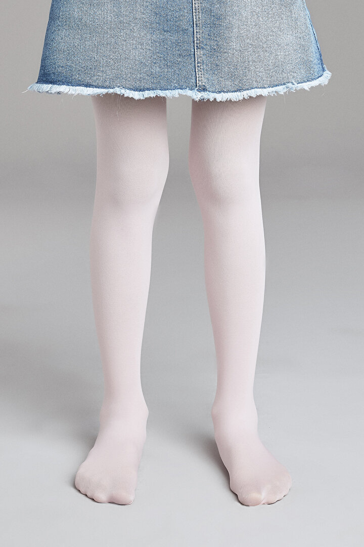 Pembe Kız Çocuk Micro 40 Külotlu Çorap - 1