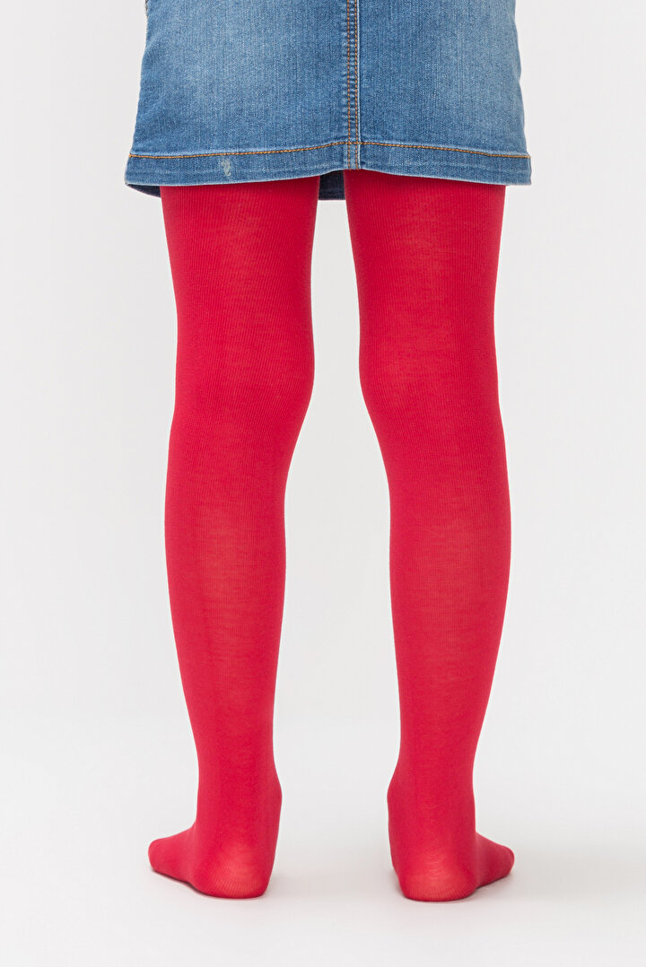 Red Extra Coton Tights - 2