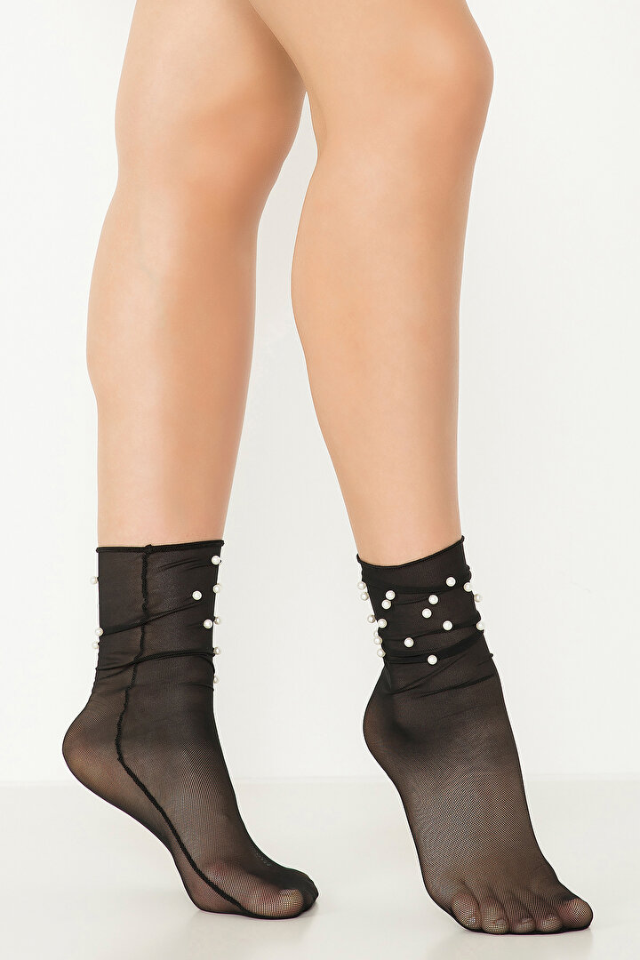 Black Pearl Ankle Highs - 1