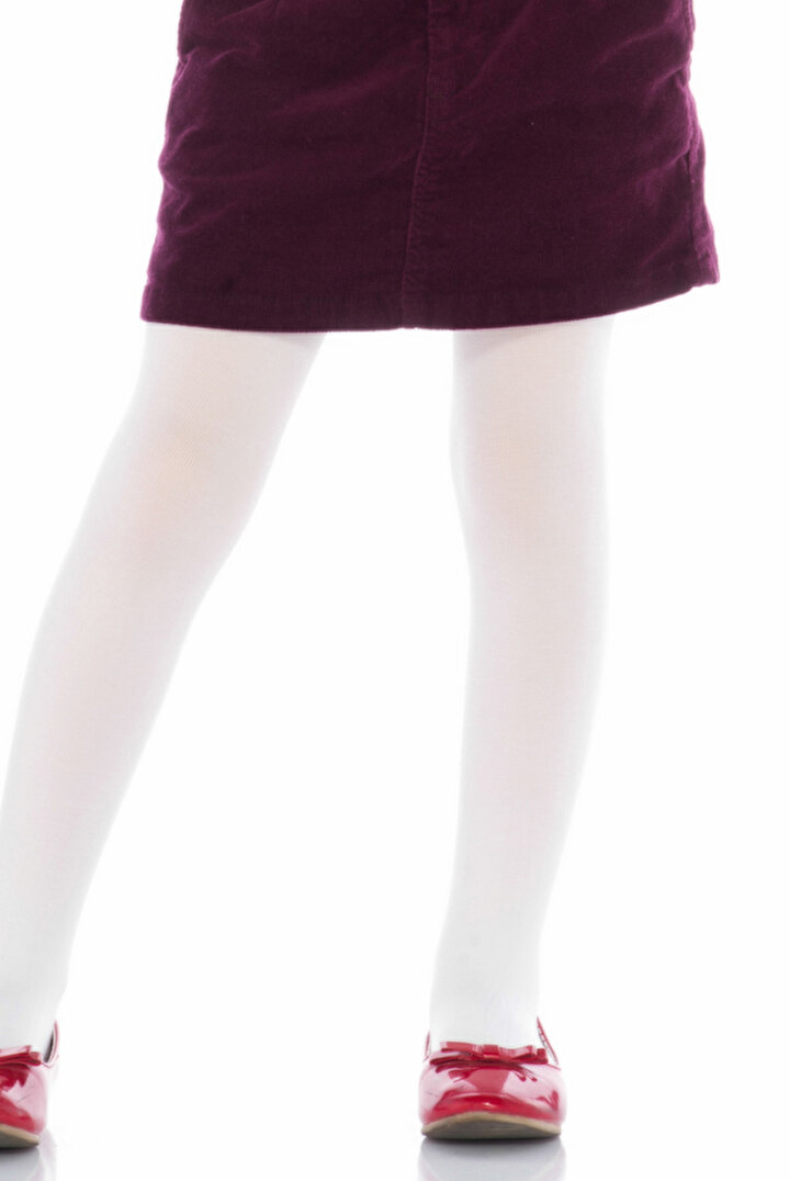 White Girls Extra Cotton Tights - 1