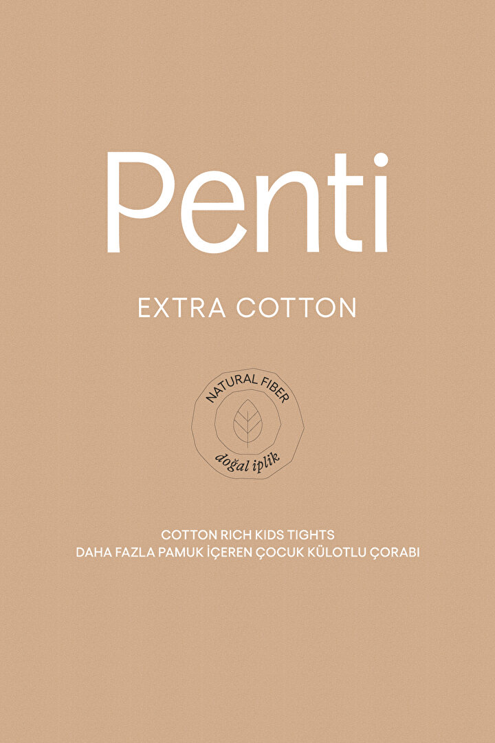 Pretty Extra Cotton Fuşya Külotlu Çorap - 2