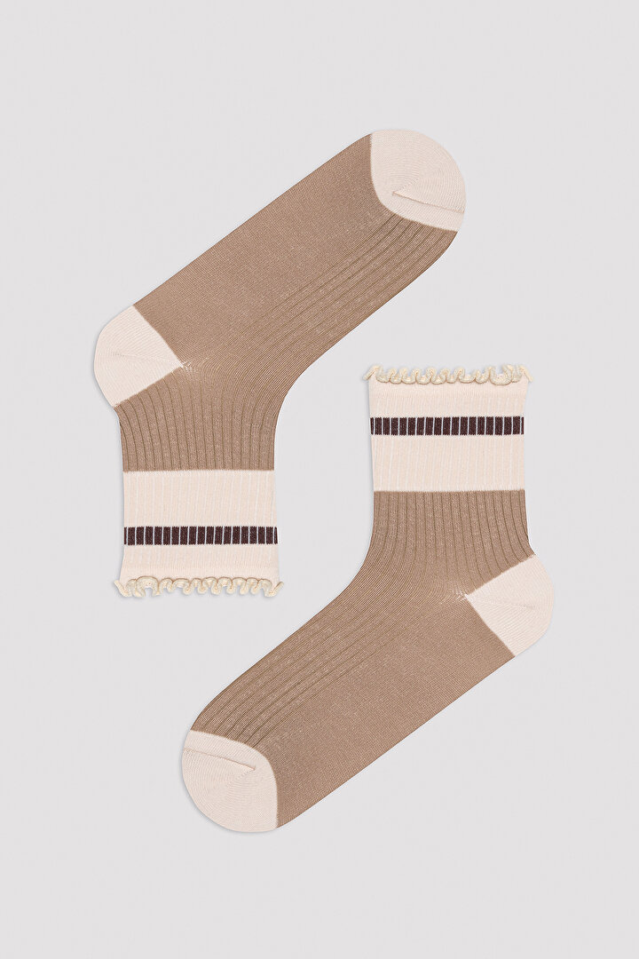 Fırfırlı Soft 2li Soket Çorap - 2