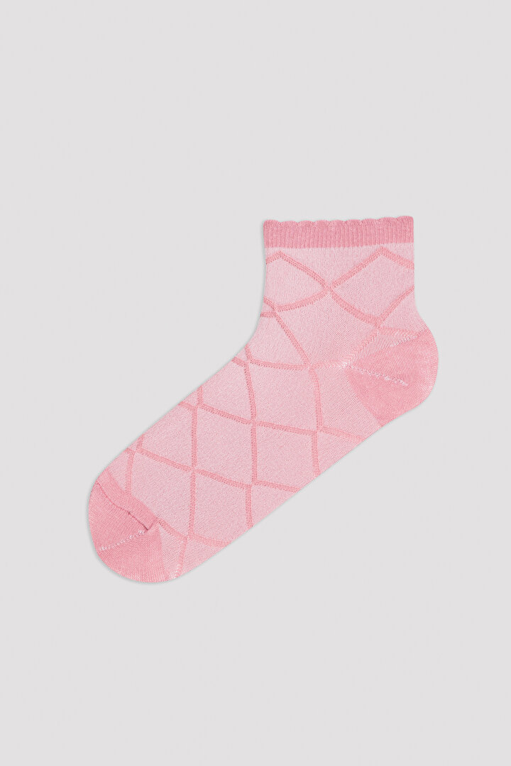 Light Pink-Grey Cross 3in1 Liner Socks - 2