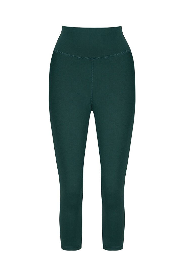 Yüksel Bel Stretchy Kapri Tayt - 1