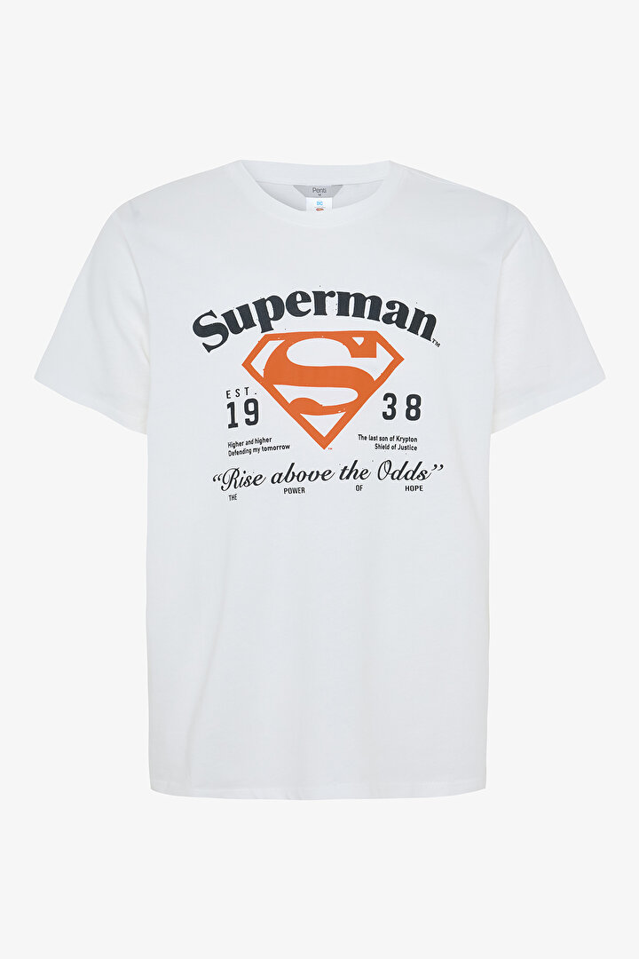 Erkek Superman Sloganlı Kısa Kollu Pijama Takımı - 2