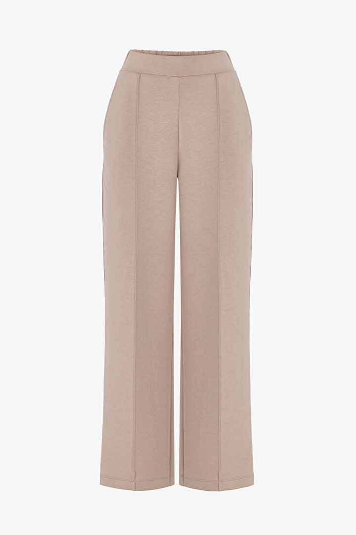 Bej İpeksi Dokunuş Silky Touch Dar Paça Pantolon - 1