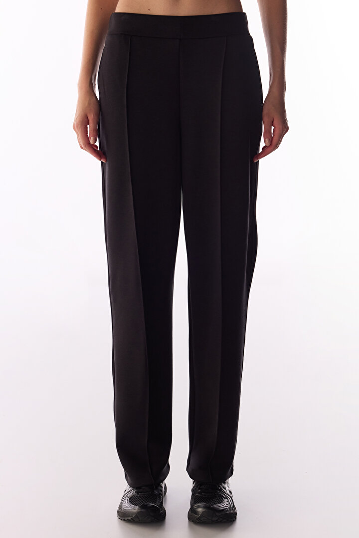 Siyah İpeksi Dokunuş Silky Touch Dar Paça Pantolon - 2