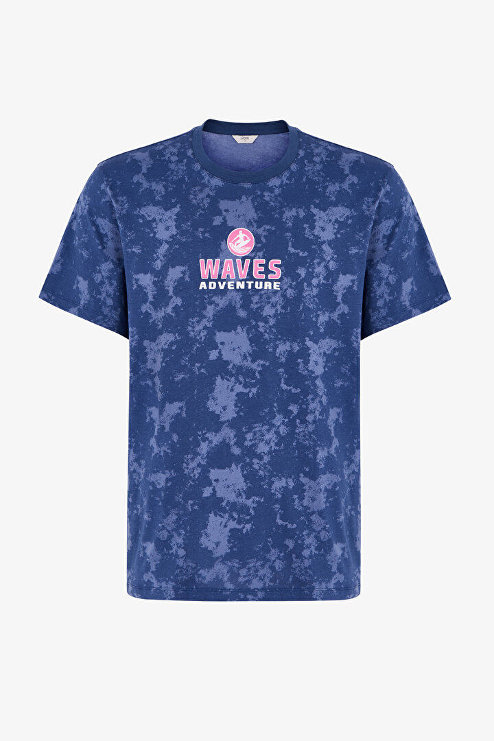 Erkek Wave Rider Kısa Kollu Şort Pijama Takımı - 2