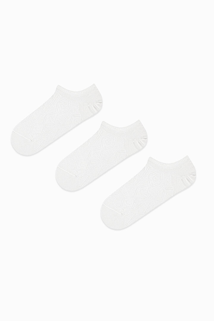 Heart Jacquard 3in1 Sneaker Socks - 1