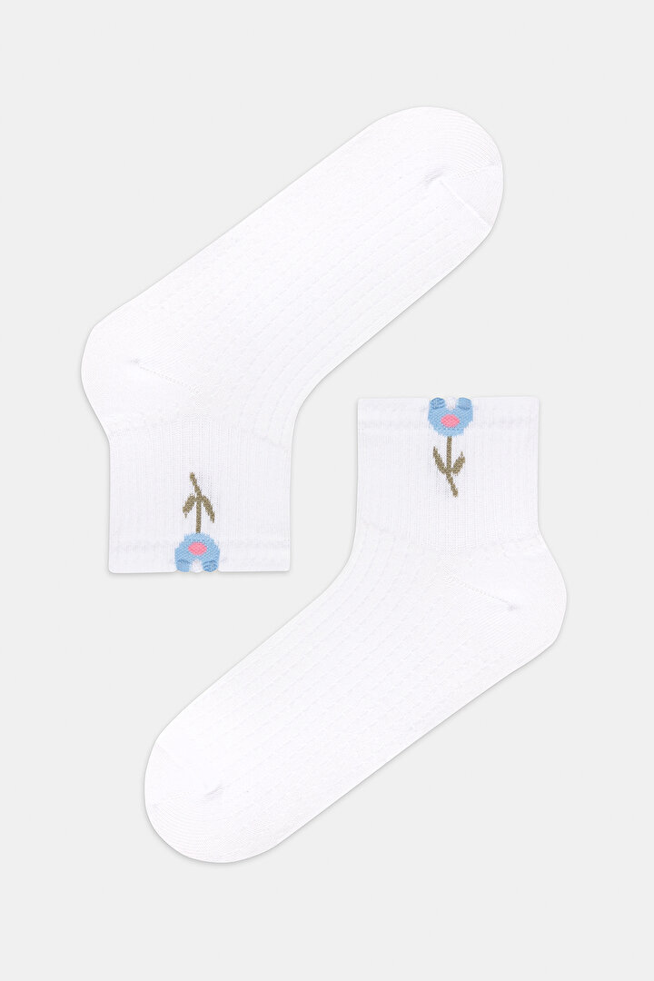 Floral Tennis 2in1 Socket Socks - 2