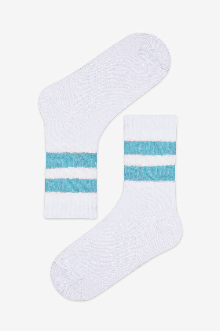 Boys Sporty Line 3in1 White Tennis Socket Socks - 2