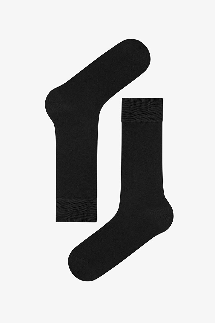 Men's Black Modal Ankle Socks - 1