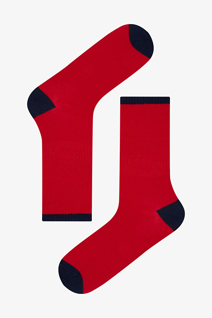 Erkek Stripe 3lü Çok Renkli Soket Çorap - 4