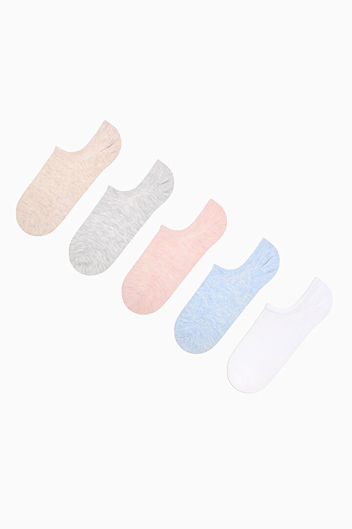 Pale Colored 5in1 Sneaker Socks - 1