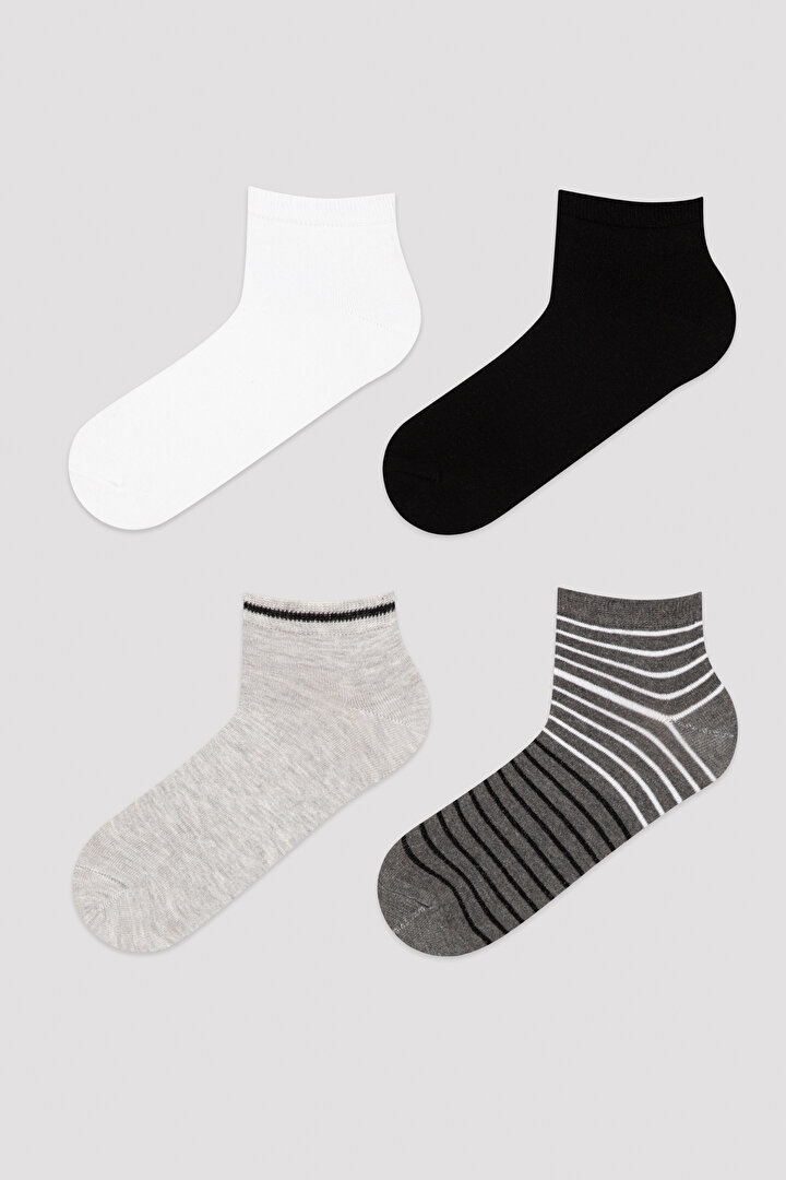 Erkek Forend 4Lü Patik Çorap - 1
