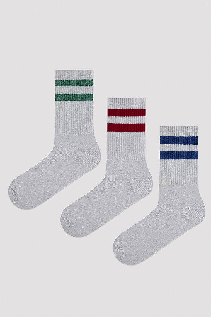 Multi Colour E. Colourless 3in1 Soket Socks - 1