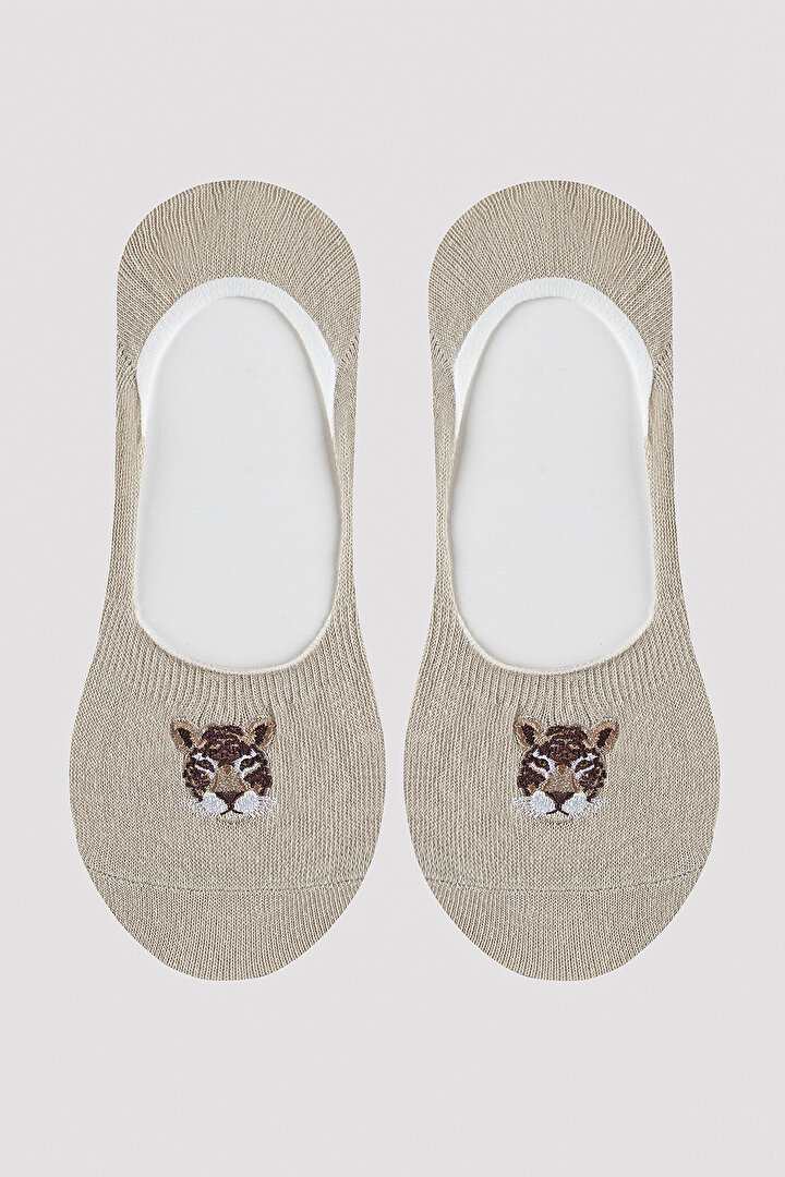 Kaplan Baskılı Babet Çorabı - 1