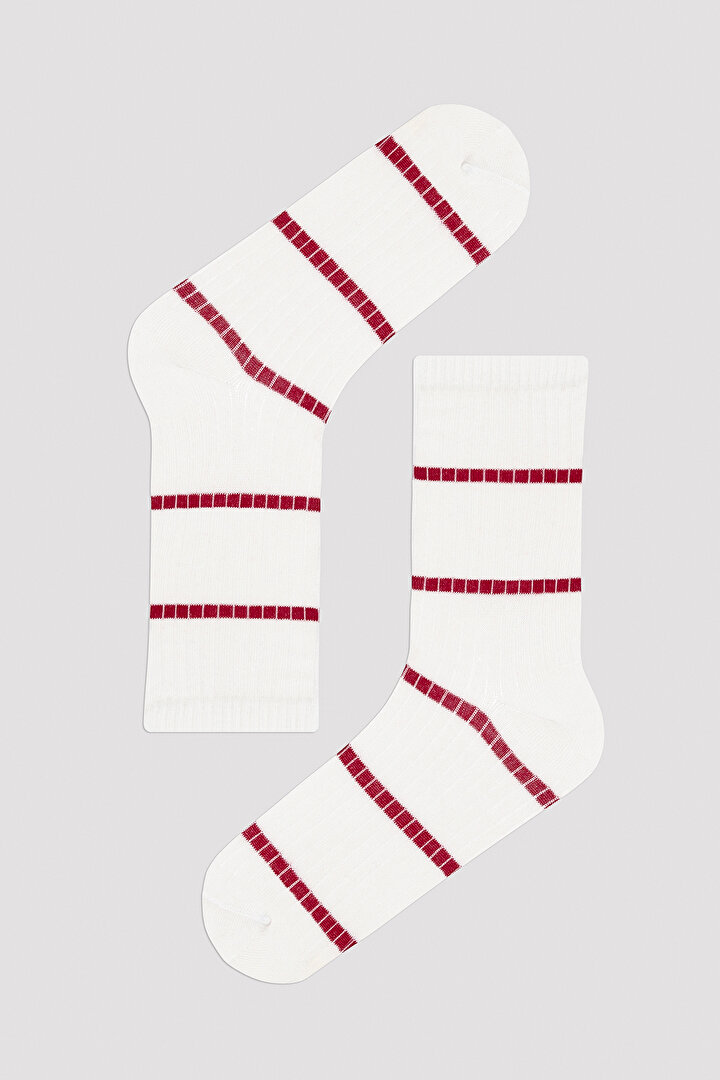 Basic Line Beyaz 5li Soket Çorap - 2