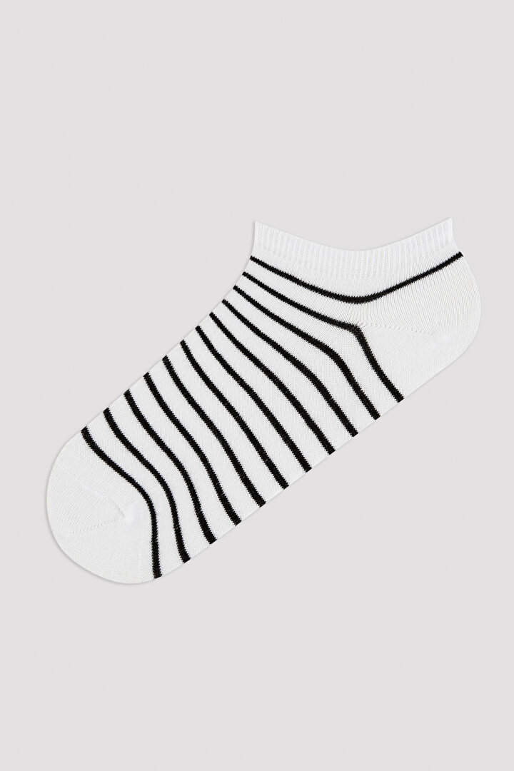 Çizgili 4lü Patik Çorap - 2