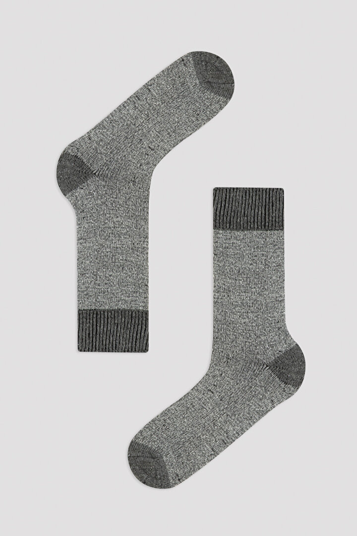 2'li Erkek Desenli Soket Çorap - 2