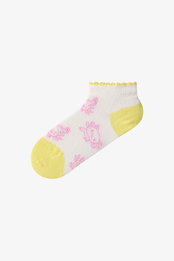 Renkli Kız Çocuk Relaxolot 4'lü Patik Çorap - 2