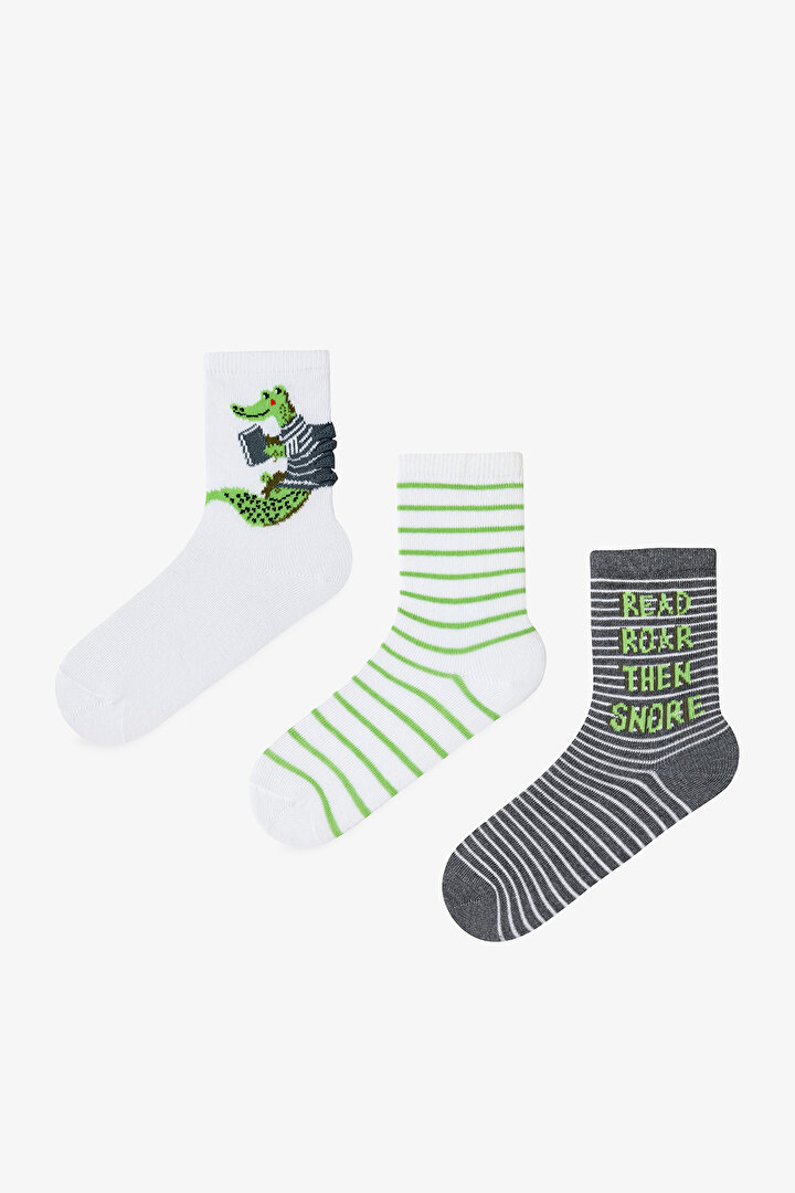 Boys How To Become Dragon 3in1 Socket Socks - 1