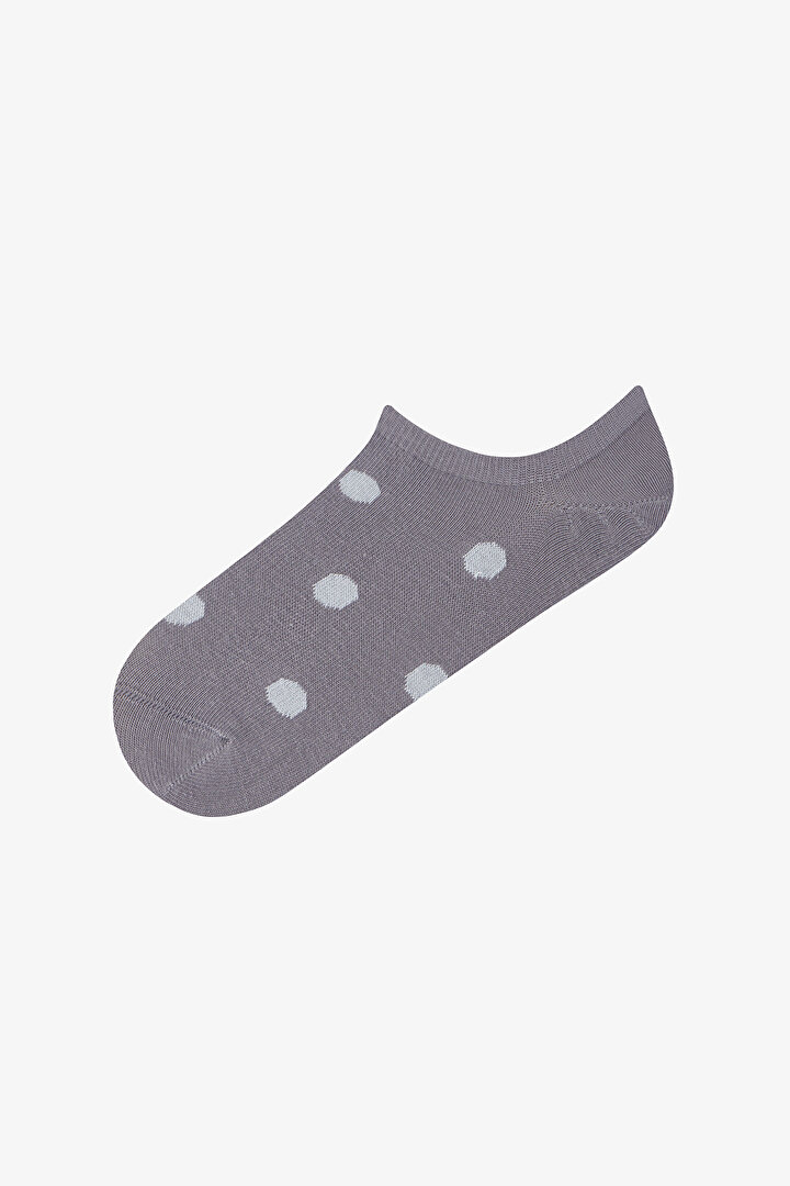 5 Pairs Seamless Toe Cotton Colorful Polka Dot Patterned Sneaker Socks - 2