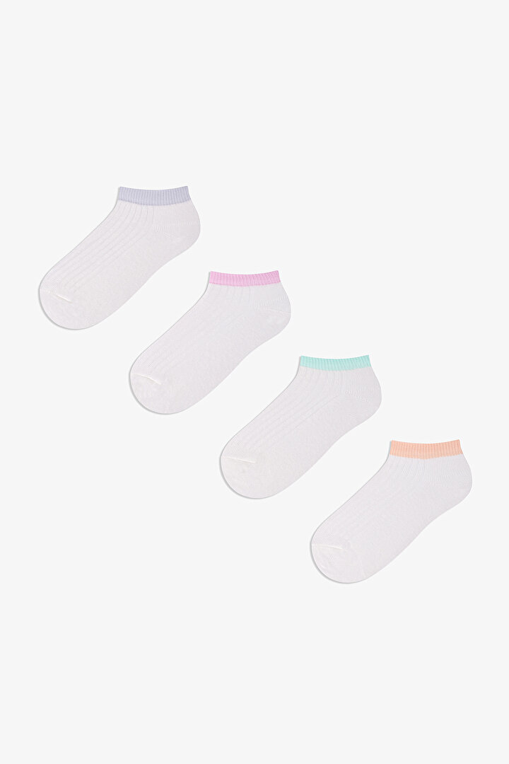 Kız Çocuk Pure Pastels 4 'lü Patik Çorap - 1