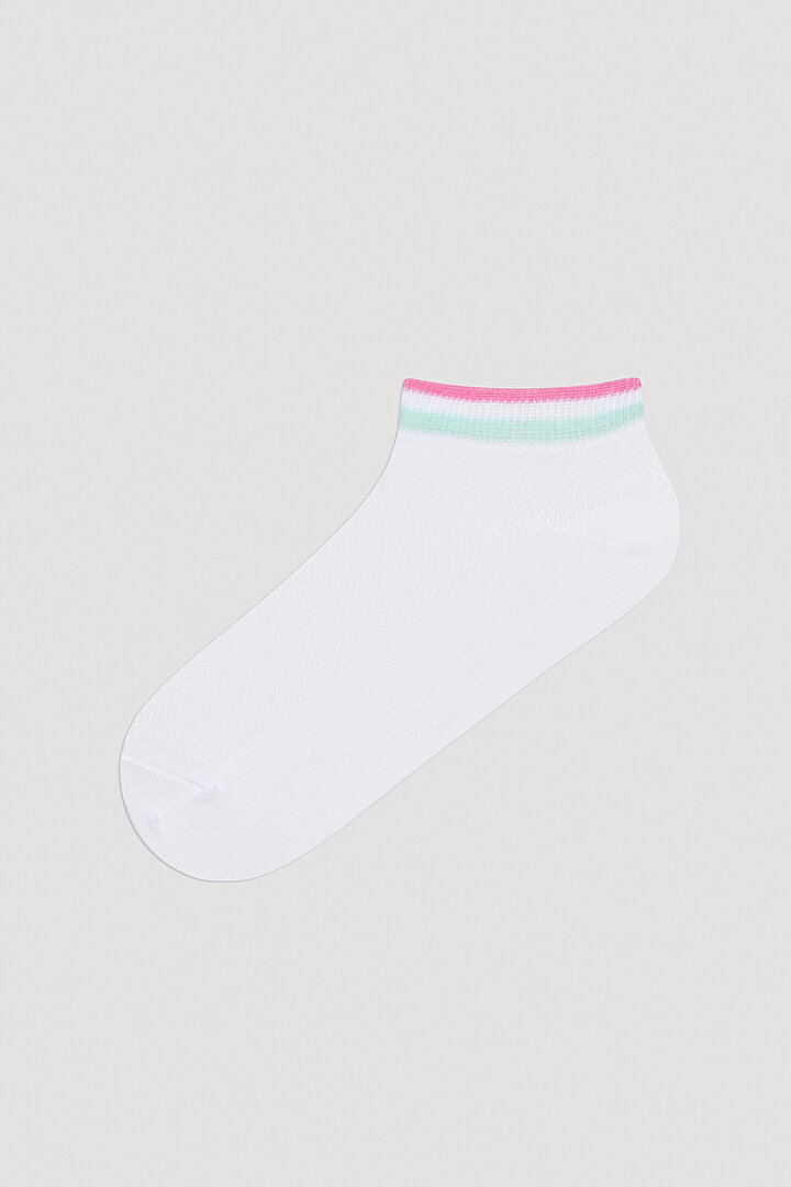 Soft Color Çizgili Mint 3lü Patik Çorap - 2