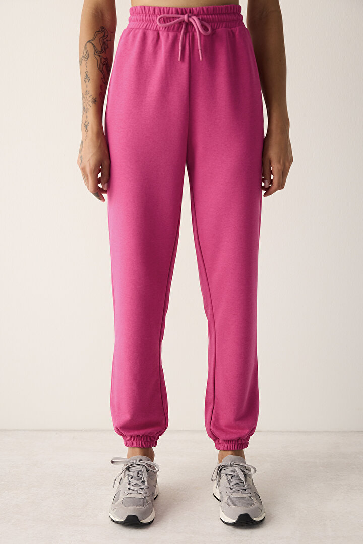 High Rise Active Purple Jogger - 1