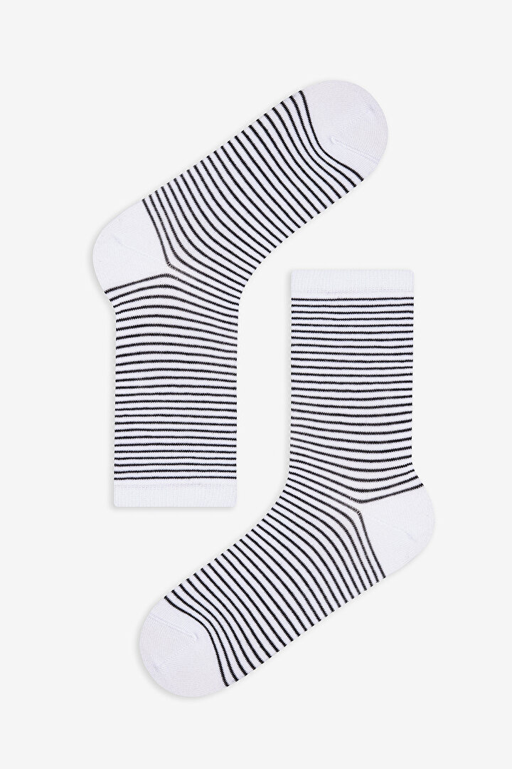 Stripe Dot 5in1 Grey Multi Colour Socket Socks - 2