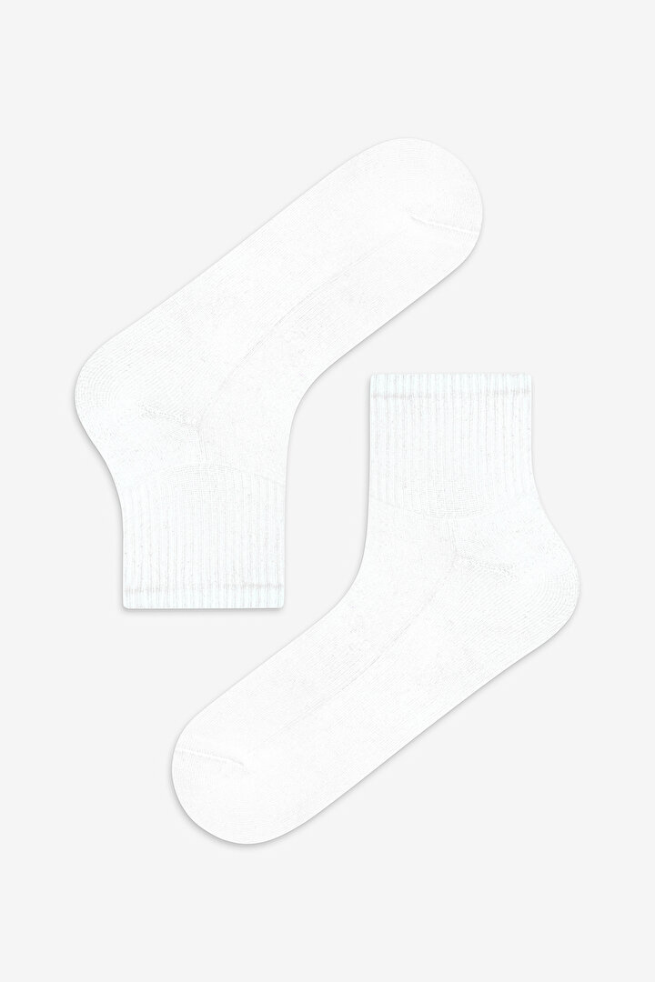 Man White 3in1 White Socket Socks - 2